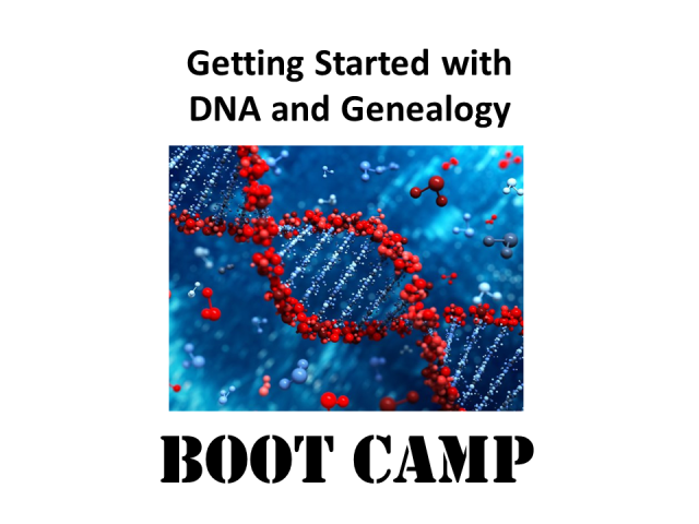 Getting Started With DNA and Genealogy Boot Camp